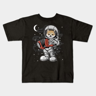 Astronaut Accordion Dogelon Mars ELON Coin To The Moon Crypto Token Cryptocurrency Blockchain Wallet Birthday Gift For Men Women Kids Kids T-Shirt